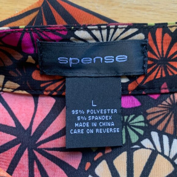 Spense Floral A-Line Skirt – Retro Multicolor Print – Size Large - Picture 5 of 7